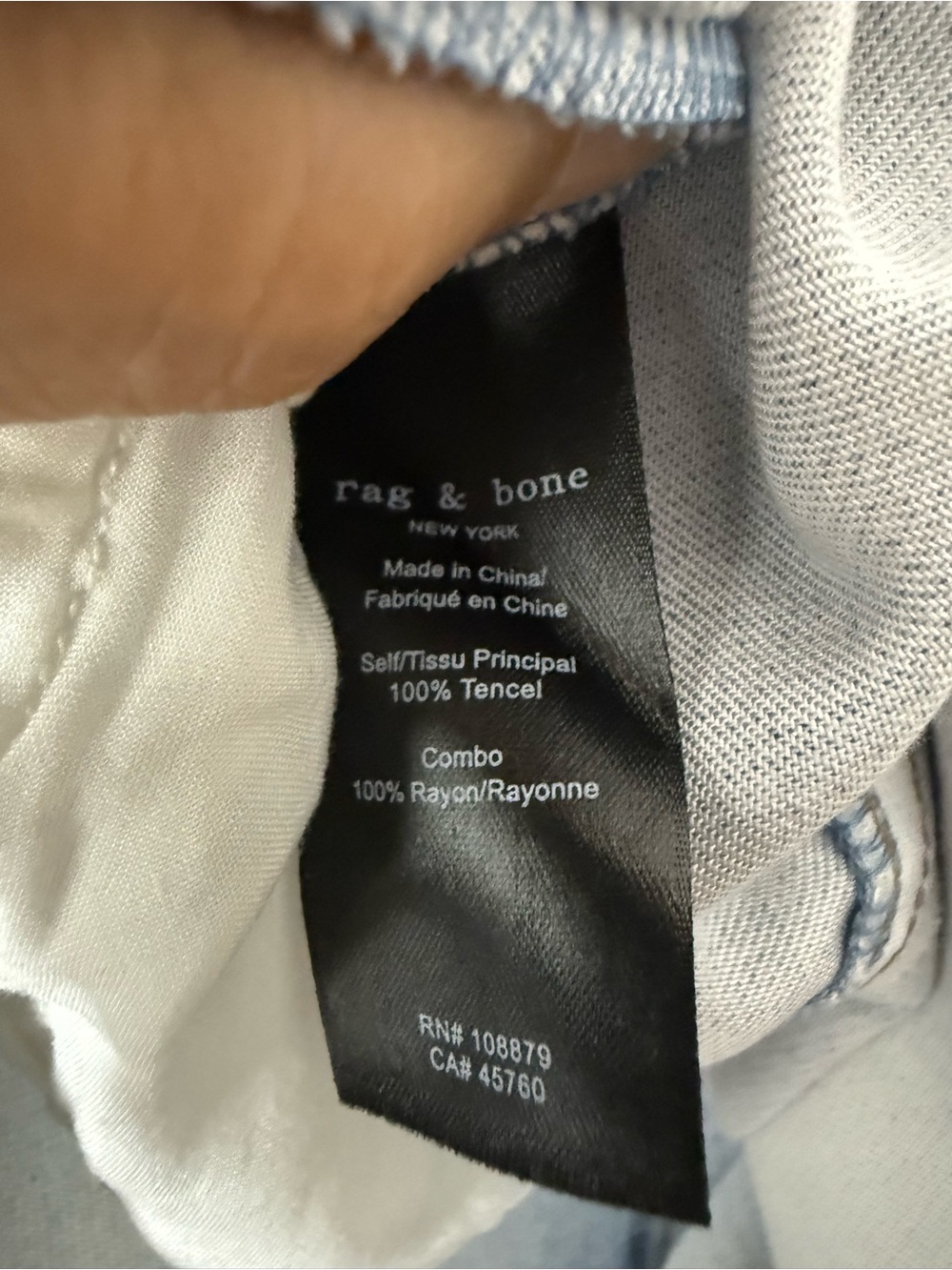 Rag & bone Miramar liquid faux denim midi skirt. 28 - Picture 7 of 7